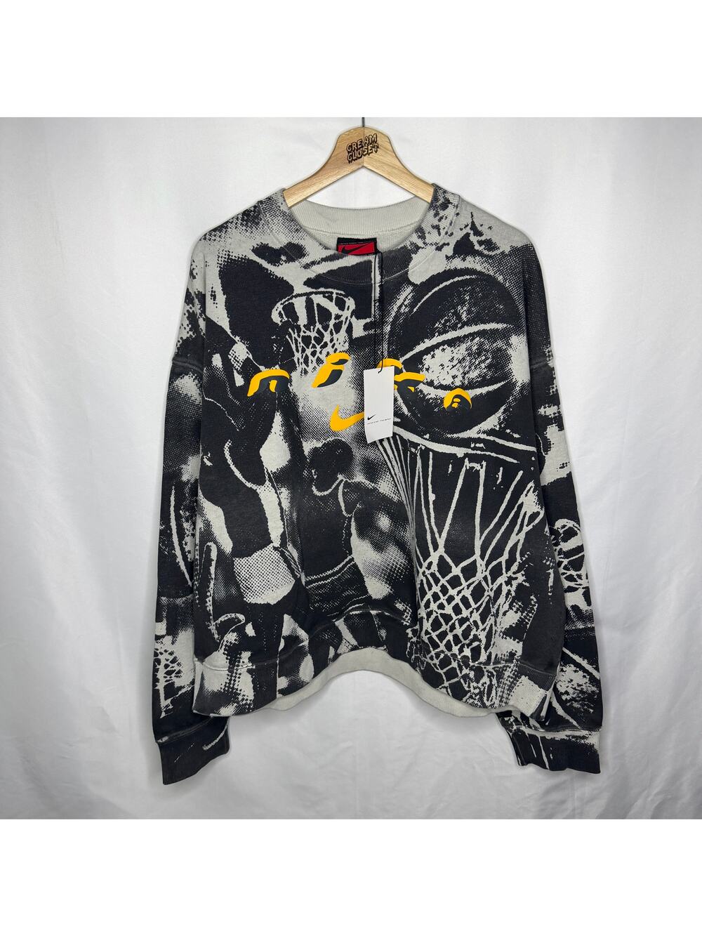 Cactus Plant Flea Market CPFM Nike Air Just Do It Hoop Crewneck Sweater L